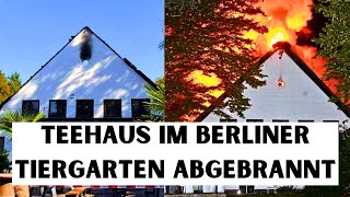 Im Englischen Garten TeehausFeuer nach stundenlangem Kampf gelöscht  Altonaer Straße gesperrt [upl. by Ilegna461]