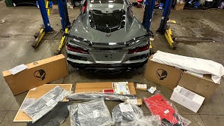 How a C8 Z06 gets prepped for delivery [upl. by Fayette]