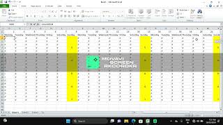 Excel mein attendance sheet ko kaise nikale vlog excel formula1 computer [upl. by Alleyne]