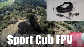 ParkZone Sport Cub Fatshark FPV setup [upl. by Narual]