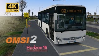 OMSI 2  Ligne CSL en Iveco Crossway LE GNC Cursor 9 NP  Horizon 16  Châteauroux [upl. by Lleoj494]