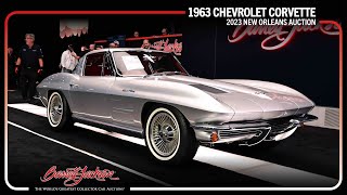 SOLD 1963 Chevrolet Corvette SplitWindow Custom Coupe  BARRETTJACKSON [upl. by Refeinnej88]