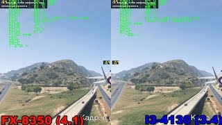 перетест FX8350 vs i34130 in GTA 5 [upl. by Hanas]