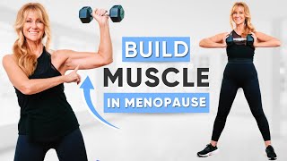 30 Minute Full Body Dumbbell Strength Workout Menopause Muscle Workout [upl. by Semreh471]