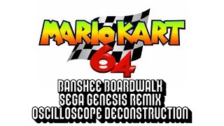 Banshee Boardwalk SEGA GENESIS Remix Deconstructed Mario Kart 64 [upl. by Dorina]