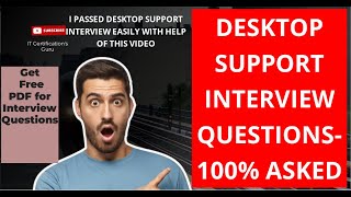 Desktop support Interview Questions for Freshers and Experienced desktopsupport support [upl. by Ah]