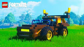 Building a Car in Lego Fortnite [upl. by Leuqer]