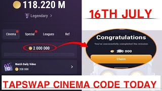 Tapswap Daily Code today 16th July  The dark side of crypto [upl. by Kevin189]