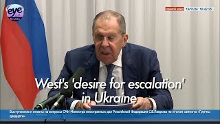 Russia will react accordingly to ATACMS strike  Russian Foreign Minister Lavrov [upl. by Aunson]