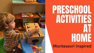 Daily Preschool at Home Activities Montessori Inspired [upl. by Birdie]