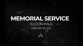 Eldon Pals Memorial Service [upl. by Juliane147]