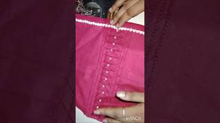 Sewing Tip And Trick Using Pattern With Pearls Sleeve Design shorts trending [upl. by Yot]