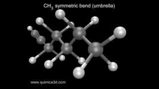 All CH3 vibrational modes of 1heptyne [upl. by Corinne]