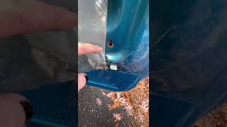 Squarebody Suburban Rear Vent Window Post Top screw and bolt removed [upl. by Ardeth]