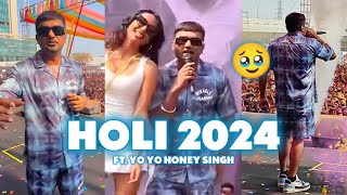 YO YO HONEY SINGH LIVE HOLI CONCERT IN MUMBAI 🔥🤯 HAPPY HOLI 2024  VIGDIYAN HEERAN [upl. by Aizitel]