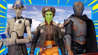 Star Wars Black Series Ahsoka Series Hera Syndulla Marrok and Professor Huyang Hasbro Figure Review [upl. by Annatsirhc]