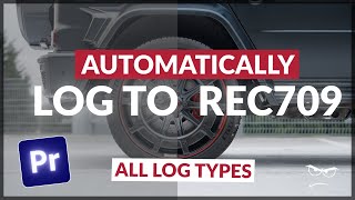 How to Automatically Change LOG TO REC709  Without LUTs  Premiere Pro [upl. by Leirvag274]