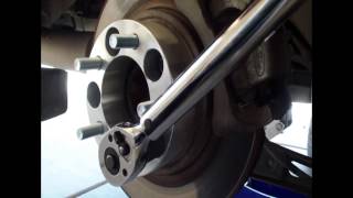 Two inch Wheel Spacers Installation 20052008 Mustang V6 [upl. by Prem894]