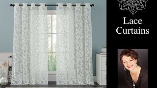 Lace Curtains How to Decorate Windows With Curtains [upl. by Leod]