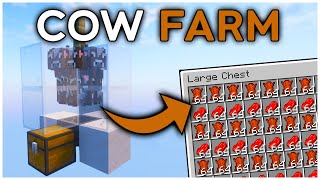 The EASIEST Cow Farm in Minecraft 121 Tutorial [upl. by Tepper]