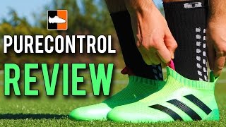 Review ACE16 Purecontrol Boots adidas Laceless Soccer Cleats [upl. by Ayhtak615]