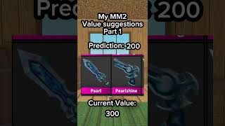 THESE ARE THE BEST MM2 VALUES 2024 roblox mm2 murdermystery2 shorts mm2funnymoments [upl. by Huan]