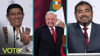 Se pelean en Oaxaca por AMLO  Voto 2022 [upl. by Dloraj86]