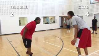 V1F  1on1 Basketball Game 044 Terrell vs Cato [upl. by Limaa]