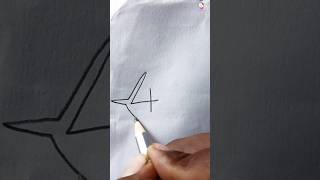 How to draw Shark using 4 easy drawing usa drawing shorts [upl. by Kcirednek]