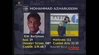 Amazing Azza Brilliant Mohammad Azharuddin 93 vs Australia at the Gabba 1992 World Cup [upl. by Fadas]