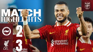 BRILLIANT Gakpo Double amp Diaz Goal Brighton 23 Liverpool  Carabao Cup Highlights [upl. by Akenor]