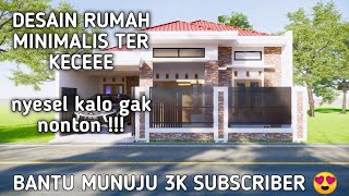 DESAIN RUMAH MINIMALIS  UKURAN 8 X 12 LENGKAP DENGAN KONSTRUKSINYA [upl. by Leonhard]