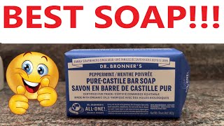 Dr Bronners Peppermint Soap Bar Review [upl. by Yajet598]