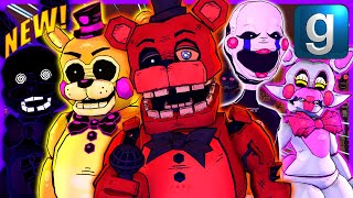 Gmod FNAF  Review  Brand New Improved Retro FNAF 2 RagdollsPlayermodels [upl. by Issirk]