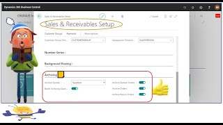 Archive Documents in Business Central [upl. by Yadsnil435]
