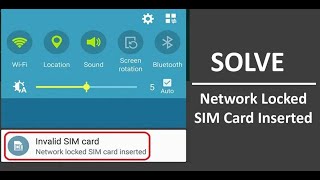 How To Fix Network Locked SIM Card Inserted [upl. by Nnahaid]