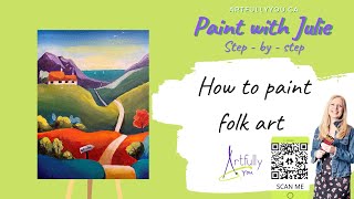 How to Paint Folk Art  Easy Step by Step Tutorial [upl. by Murry619]