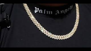 11mm prong set diamond cuban link chain [upl. by Allx]