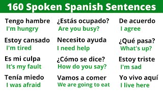 Learn Spanish Phrases for Everyday life in 20 minutes [upl. by Egan]