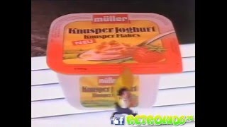 Müller Joghurt mit der Ecke  90er Werbung Retro [upl. by Doll]