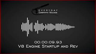 V8 Engine Startup and Revving  HQ Sound Effects [upl. by Adiaz]