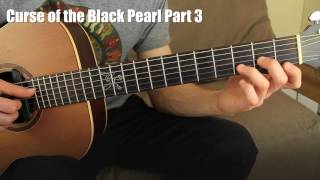 3 Curse of the Black Pearl Guitar Lesson Chord Melody  Pirates of the Caribbean [upl. by Burnaby]