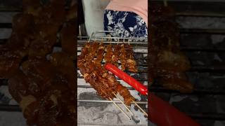 Filipino Barbecue in the street of Mandaluyong City Philippines😋🇵🇭 shorts shortvideo yummy [upl. by Shanly]