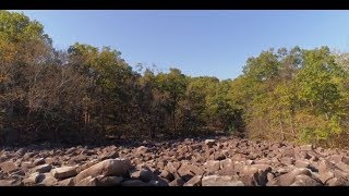 Aerial footage of Ringing Rocks Park in Bucks County [upl. by Price501]