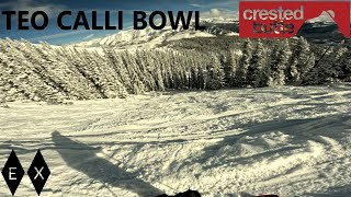 Teocalli Bowl at Crested Butte Colorado  February Bluebird Powder Day 2024 [upl. by Nofets188]