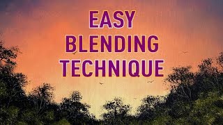 How to Blend Using Acrylics  Simple Acrylic Blending Technique ColorByFeliks [upl. by Ashbaugh]