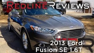 2013 Ford Fusion SE 16T Review Walkaround Exhaust Test Drive [upl. by Eidderf]