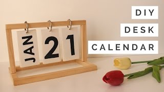 DIY  Desk Calendar [upl. by Adlesirg]