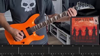 Sepultura  Roots Bloody Roots Guitar Cover  Screentabs [upl. by Nuriel671]