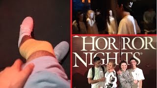 BROKE MY LEG FOR FREE TICKETS  HOLLYWOOD HORROR NIGHTS [upl. by Isaiah]